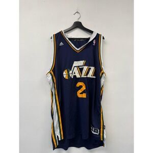 Utah Jazz Jersey Mens 2XL Navy NBA Basketball Swingman Adidas Marvin Williams 2